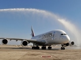Letoun A380 společnosti Emirates poprvé přistál v Barceloně